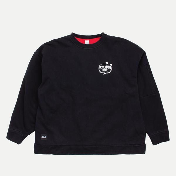 HT x oldboyblue - HT VINTAGE ♻️ BLACK CREW NECK